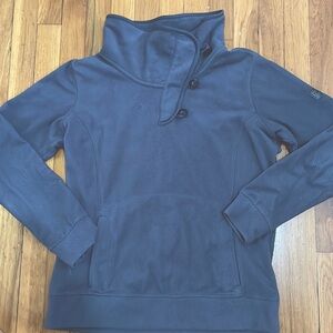 Berghaus cowl neck button collar sweatshirt